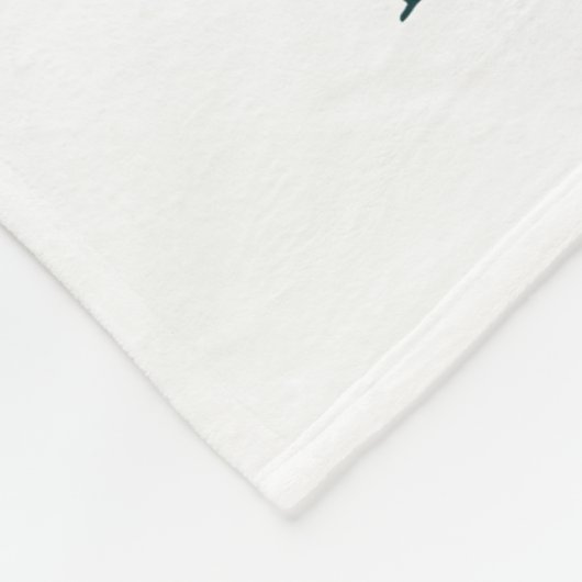 Mijlpaal waterverf tracker, witte bloemen fleece deken (Hoek)