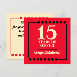 Mijlpaal werknemer jubileum erkenning award kaart