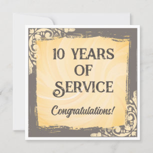 Mijlpaal werknemer jubileum erkenning award kaart