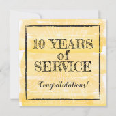 Mijlpaal werknemer jubileum erkenning award kaart (Voorkant)