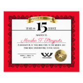 Mijlpaal werknemer jubileum erkenning foto afdruk (Voorkant)