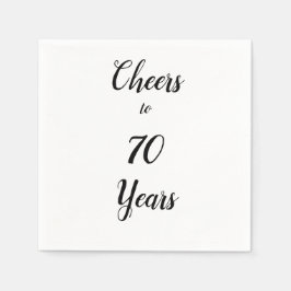 Mijlpaaljaar Cocktail papier servetten