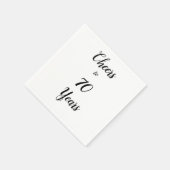 Mijlpaaljaar Cocktail papier servetten (Hoek)