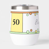 Mijlpaalverjaardag 50e naam geel sinaasappel