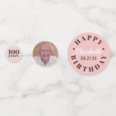 mijlpaalverjaardag | Kies uw jaar op maat Confetti (Achterkanten)