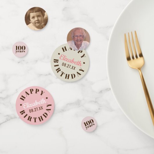 mijlpaalverjaardag | Kies uw jaar op maat Confetti (Groep)