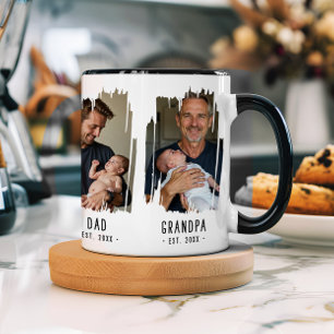 Mijlpalen Opa Foto's & Jaartallen Op maat gemaakte Mok