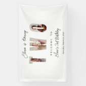 Mijlpalen Verjaardag Foto Typography Banner (Verticaal)