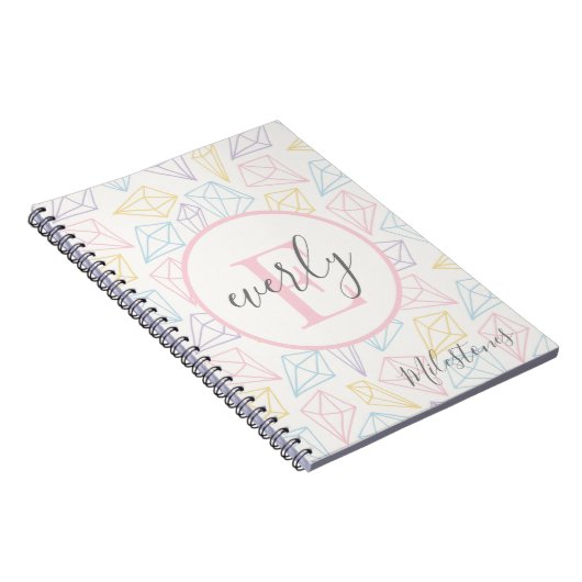 Mijlpalenboek moderne Baby Notitieboek (Rechterzijde)