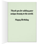 Mijlsteen Birthday wil Oranje monboogvlinder (Binnen (Rechts))