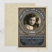 Mijlsteen Dag Uitnodigingen Uw Foto (Voorkant / Achterkant)