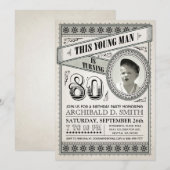  Mijlsteen Dag Uitnodigingen Uw Foto (Voorkant / Achterkant)