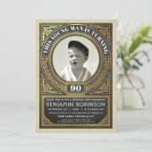  Mijlsteen Dag Uitnodigingen Uw Foto (Staand voorkant)