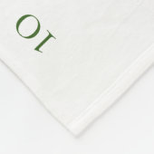 Mijlsteen foto Gilded Blooms Baby Name Fleece Deken (Hoek)