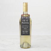 Mijlsteen Gepersonaliseerde Jubileum Labels wijn (Op fles)