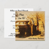 Mijlsteen Jubileum Partij nodigt uit Kaart (Voorkant / Achterkant)