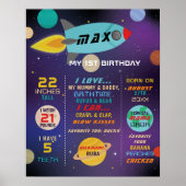 Mijlsteen Poster Galaxy 1st Rocket (Voorkant)