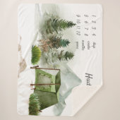 Mijlsteen voor buitenshuis kamperen sherpa deken (Voorkant)