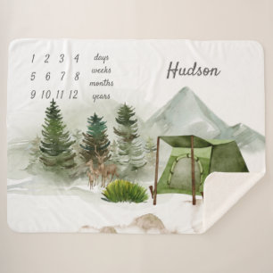 Mijlsteen voor buitenshuis kamperen sherpa deken