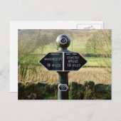 Mijlteller op het Rochdale kanaal Briefkaart (Voorkant / Achterkant)