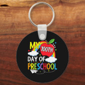 Mijn 100ste dag van de kleuterschool leuke student sleutelhanger (Voorkant)