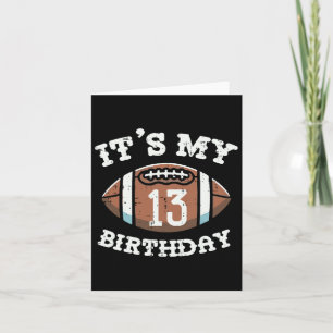 Mijn 13e verjaardag Amerikaans Football 13 jaar ou Kaart