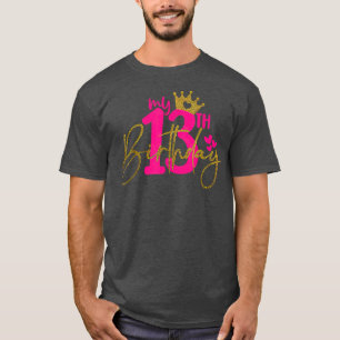 Mijn 13e verjaardag meisje van 13 jaar oud geboort t-shirt