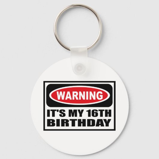 MIJN 16E BIRTHDAY-Sleutelhanger Sleutelhanger (Voorkant)