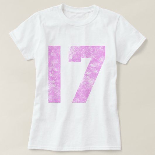Mijn 17e verjaardag cadeautjes t-shirt (Design voorkant)