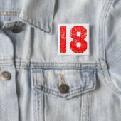 Mijn 18e verjaardag cadeautjes vierkante button 5,1 cm (In situ)
