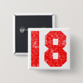 Mijn 18e verjaardag cadeautjes vierkante button 5,1 cm (Voorkant /achterkant)