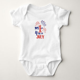 Mijn 1e 4 juli - Baby Bodytje Romper