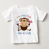 Mijn 1e 4e Boy Monkey Baby T-shirt (Voorkant)