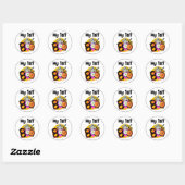 Mijn 1e Boo Cute Ghost Baby's 1ste Halloween Ronde Sticker (Vel)