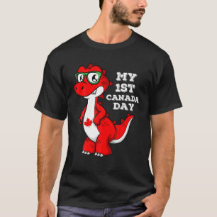 Mijn 1e Canada-dag Grappige Esdoornblad Canadese V T-shirt