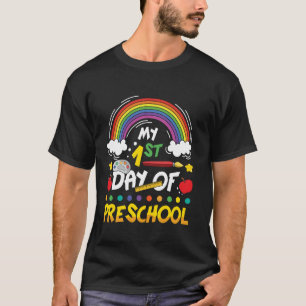 Mijn 1e dag op de kleuterschool Gelukkige eerste s T-shirt