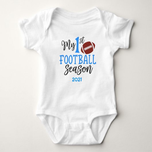 Mijn 1e Football - Jongens - Baby shower Gift Romper (Voorkant)
