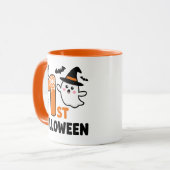 Mijn 1e Halloween Cute Ghost Baby Body Mok (Voorkant links)