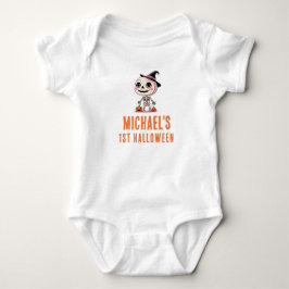 Mijn 1e Halloween Lieve Skelet en pompoenen Romper