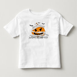 Mijn 1e Halloween pompoen gepersonaliseerd Kinder Shirts