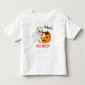 Mijn 1e Halloween Pumpkin Ghost Gepersonaliseerd Kinder Shirts (Voorkant)