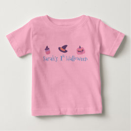Mijn 1e Halloween roze pompoen gepersonaliseerd