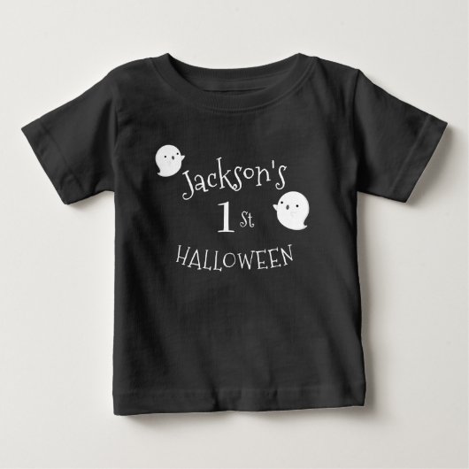 Mijn 1e Halloween Zwart & Wit Gepersonaliseerd (Voorkant)
