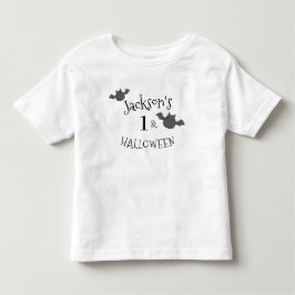 Mijn 1e Halloween Zwart & Wit Gepersonaliseerd Kinder Shirts