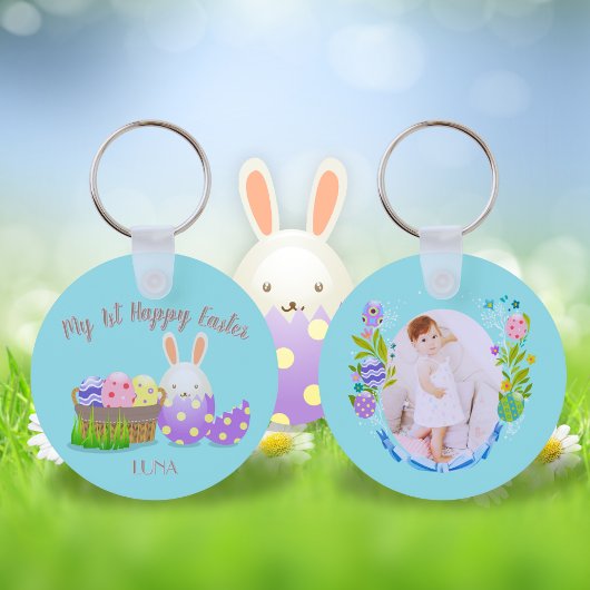 Mijn 1e Happy Easter Circle Sleutelhanger