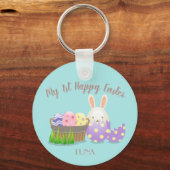 Mijn 1e Happy Easter Circle Sleutelhanger (Voorkant)