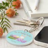 Mijn 1e Happy Easter Circle Sleutelhanger (Voorkant Rechts)