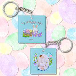 Mijn 1e Happy Easter Square Sleutelhanger