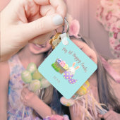 Mijn 1e Happy Easter Square Sleutelhanger