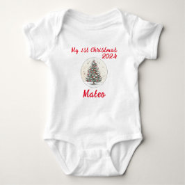 Mijn 1e kerst 2024, Xmas Baby Gift, Unisex Romper